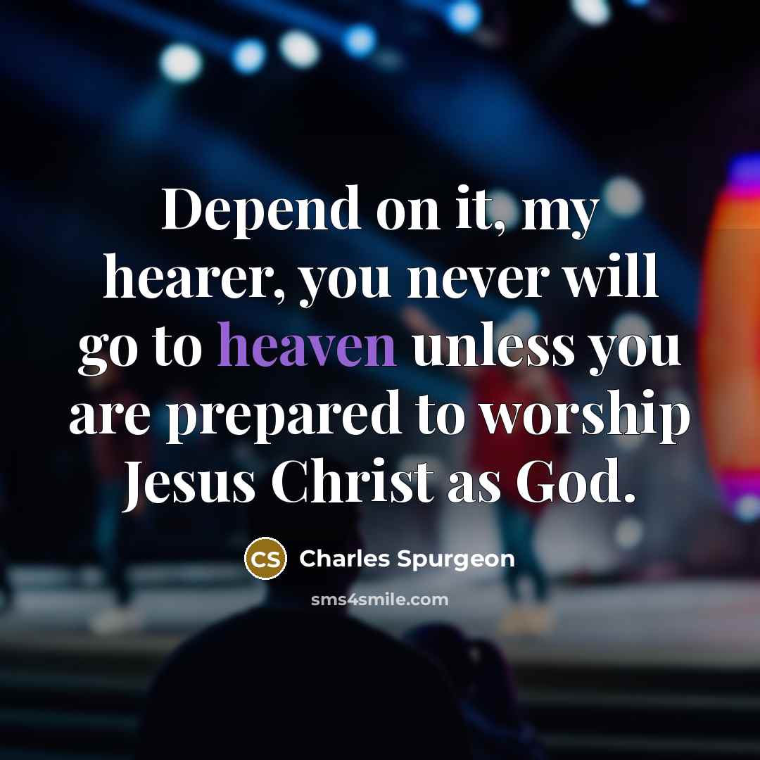 “Depend on it, my hearer, you never will go to…” quote by Charles Spurgeon