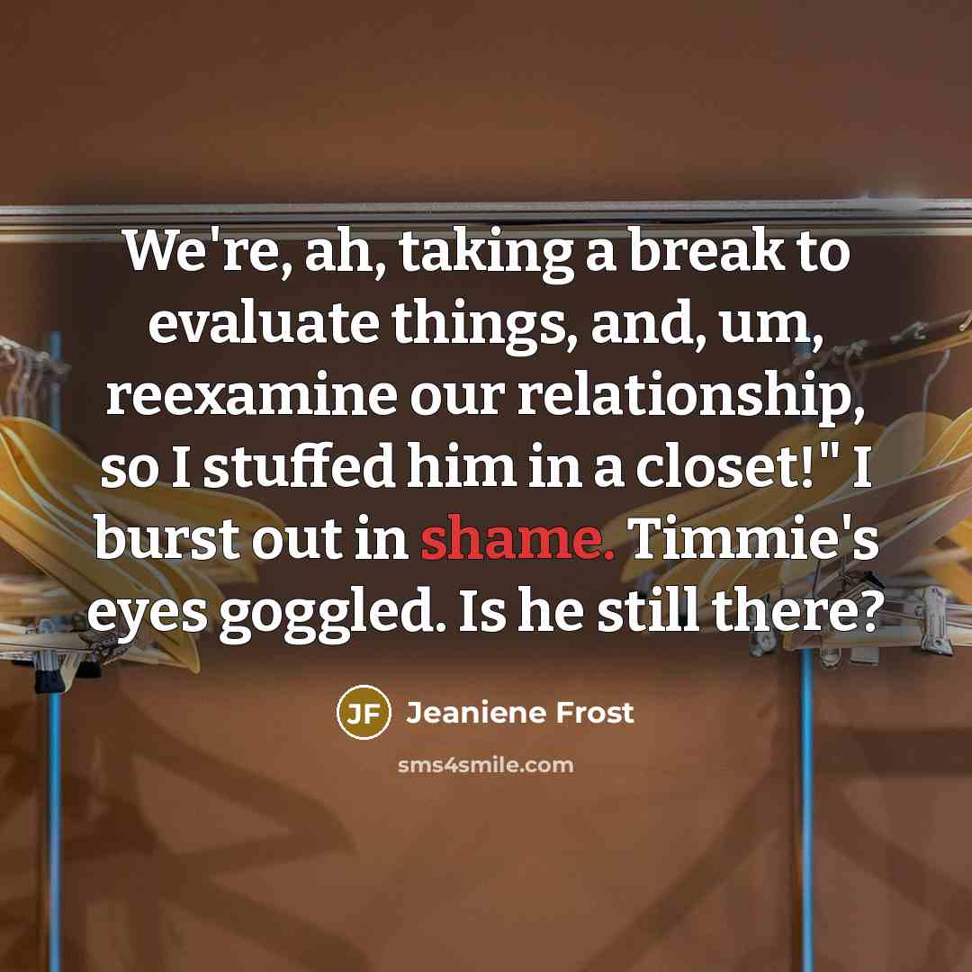 “We're, ah, taking a break to evaluate things, and, um,…” quote by Jeaniene Frost