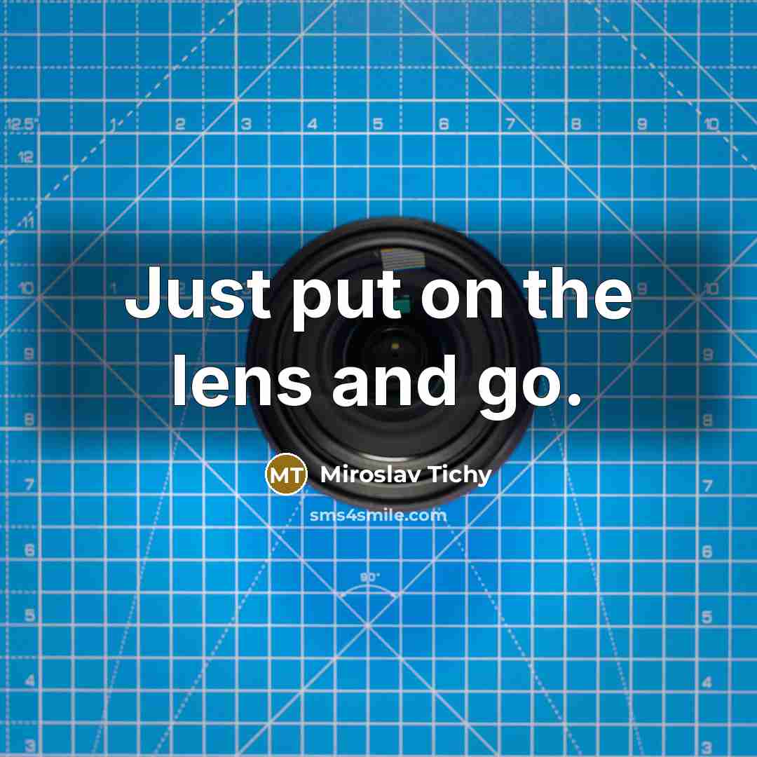 “Just put on the lens and go.” quote by Miroslav Tichy