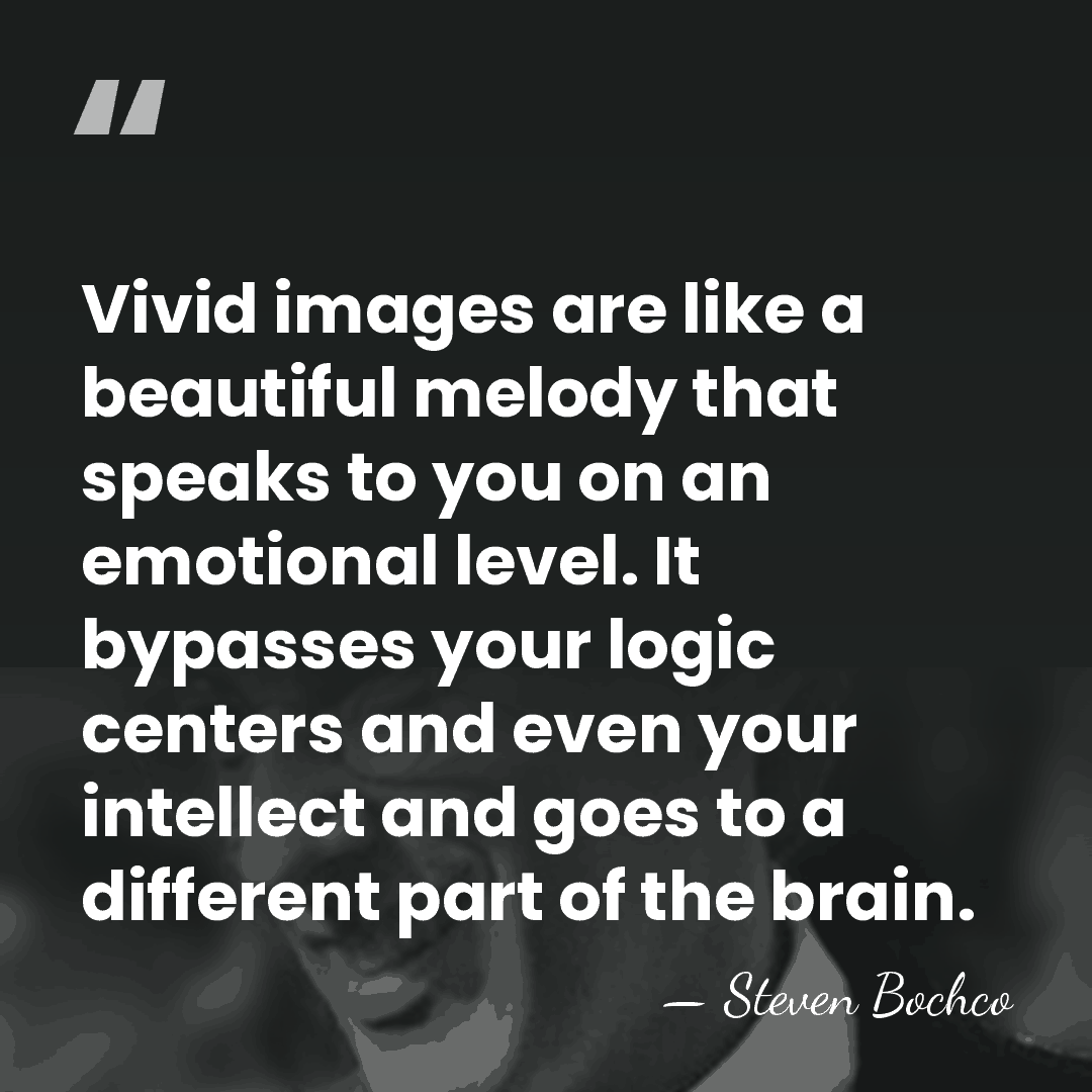 Vivid images are like a beautiful melody that speaks to you on&hellip; - Steven Bochco
