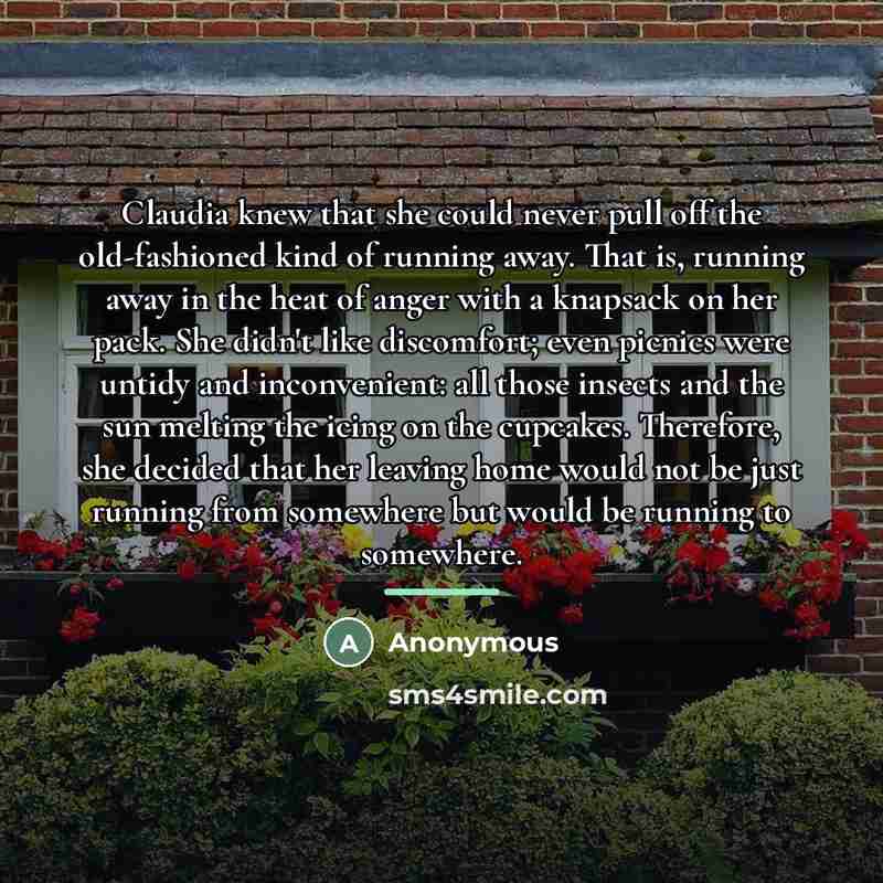 “Claudia knew that she could never pull off the old-fashioned…” quote by Anonymous