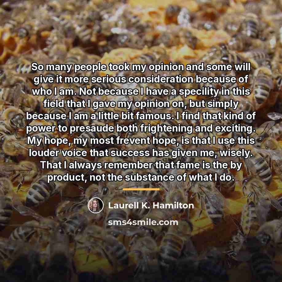 “So many people took my opinion and some will give…” quote by Laurell K. Hamilton