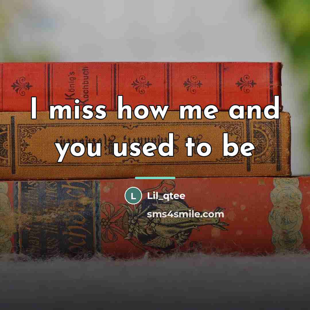 “I miss how me and you used to be…” quote by Lil_qtee