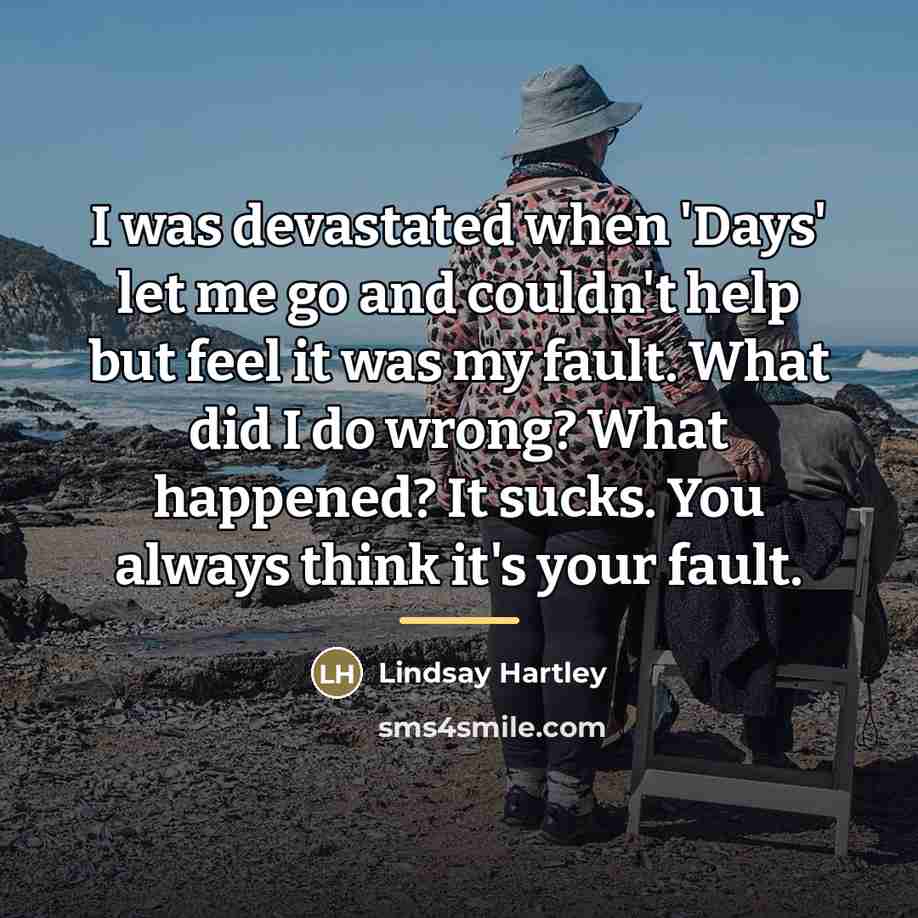 “I was devastated when 'Days' let me go and couldn't…” quote by Lindsay Hartley