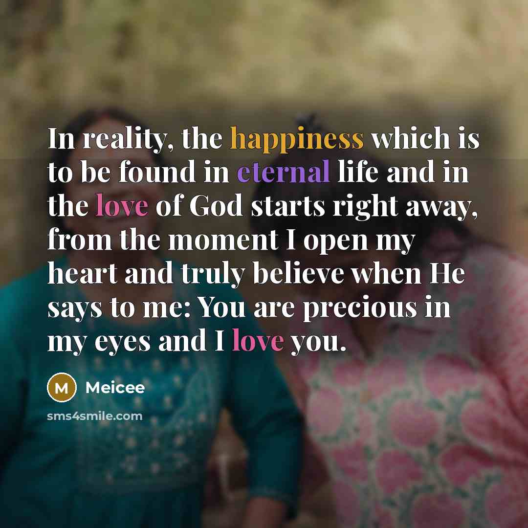 “In reality, the happiness which is to be found in…” quote by Meicee