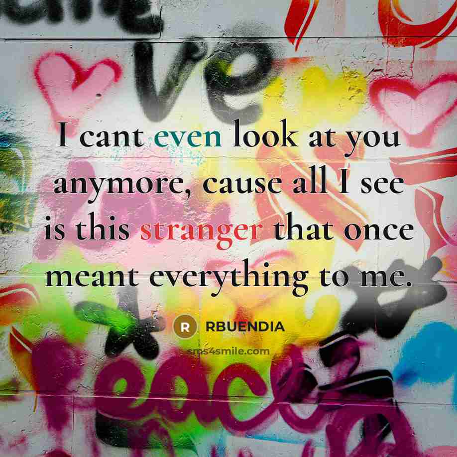 “I cant even look at you anymore, cause all I…” quote by RBUENDIA