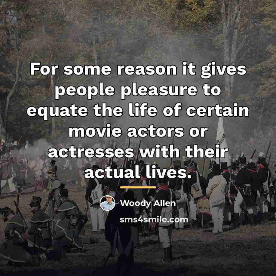 “For some reason it gives people pleasure to equate the…” quote by Woody Allen