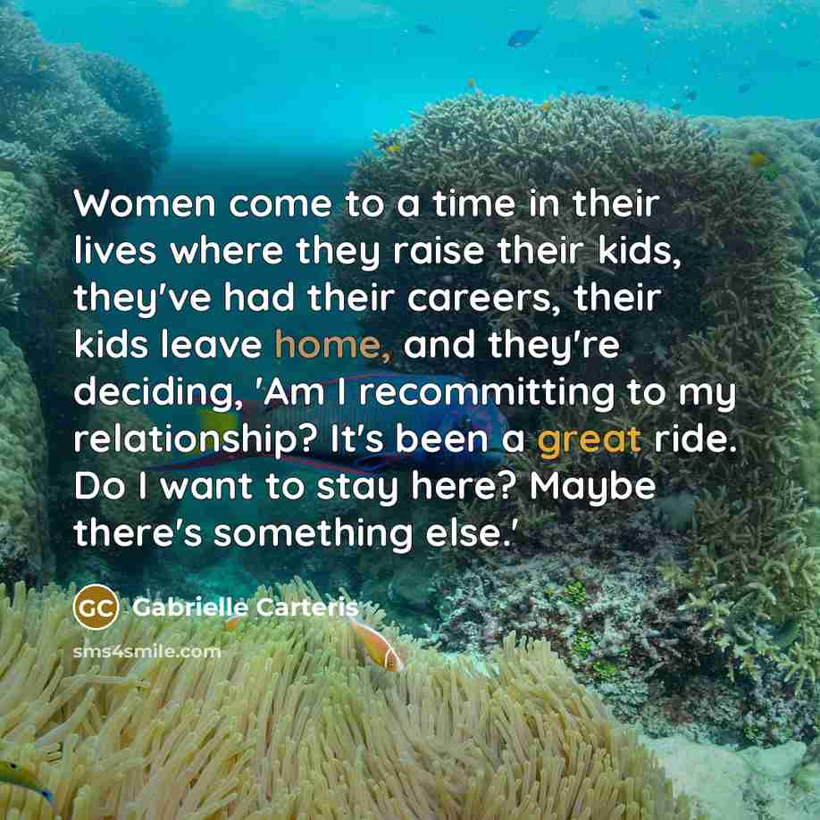 “Women come to a time in their lives where they…” quote by Gabrielle Carteris