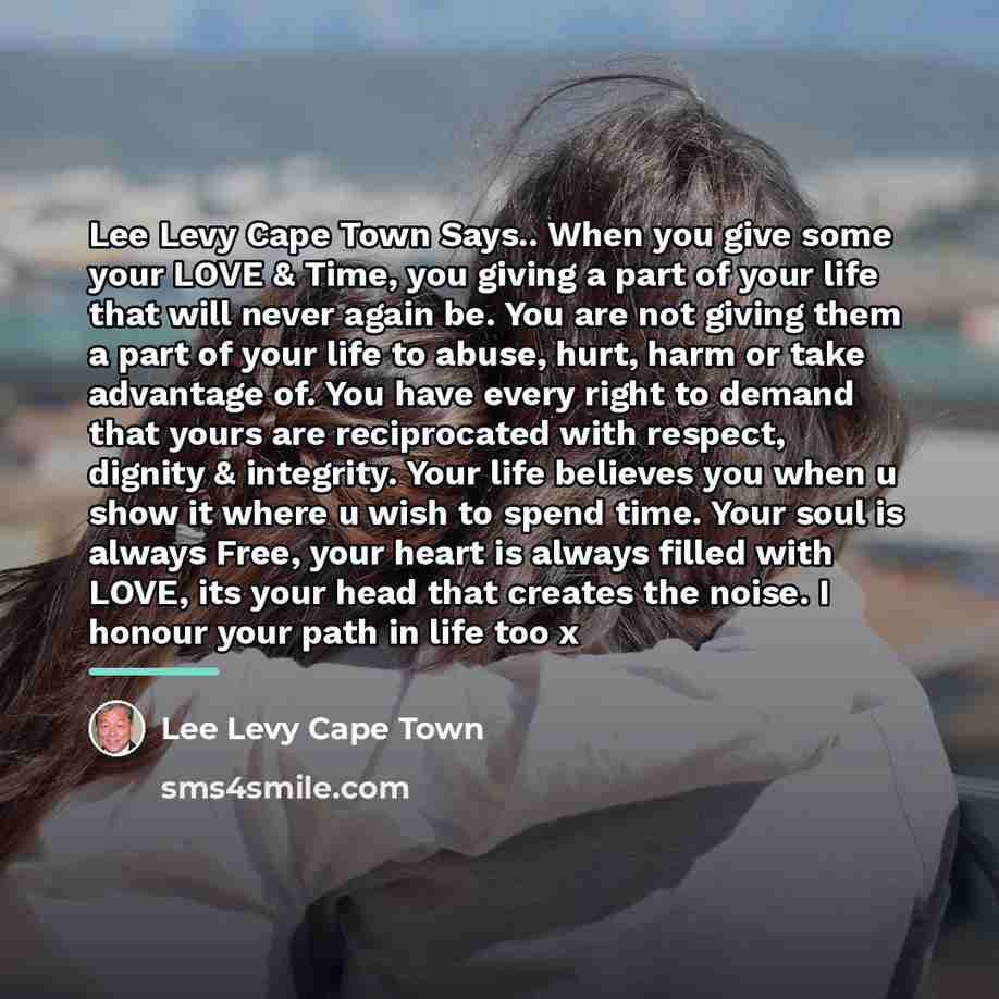 “Lee Levy Cape Town Says.. When you give some your…” quote by Lee Levy Cape Town