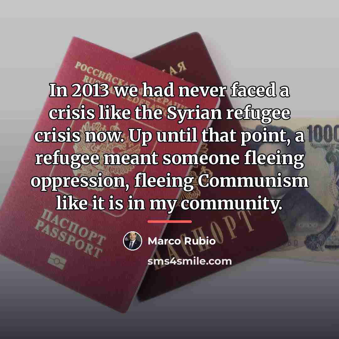 “In 2013 we had never faced a crisis like the…” quote by Marco Rubio