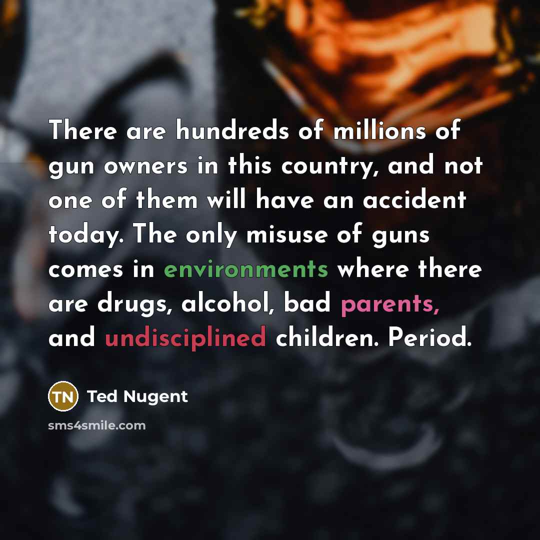 “There are hundreds of millions of gun owners in this…” quote by Ted Nugent