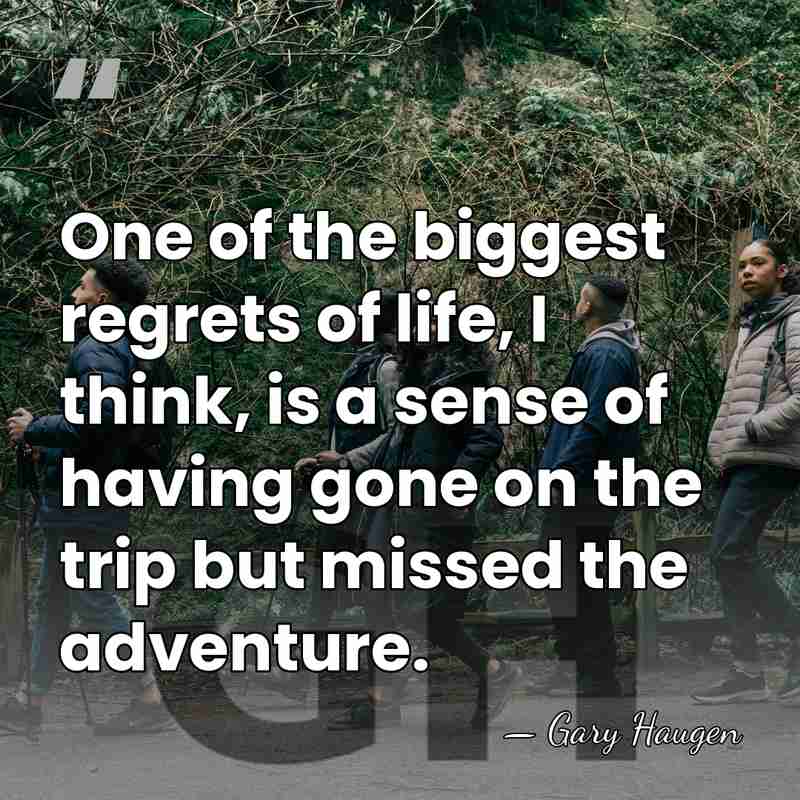 One of the biggest regrets of life, I think, is a sense&hellip; - Gary Haugen