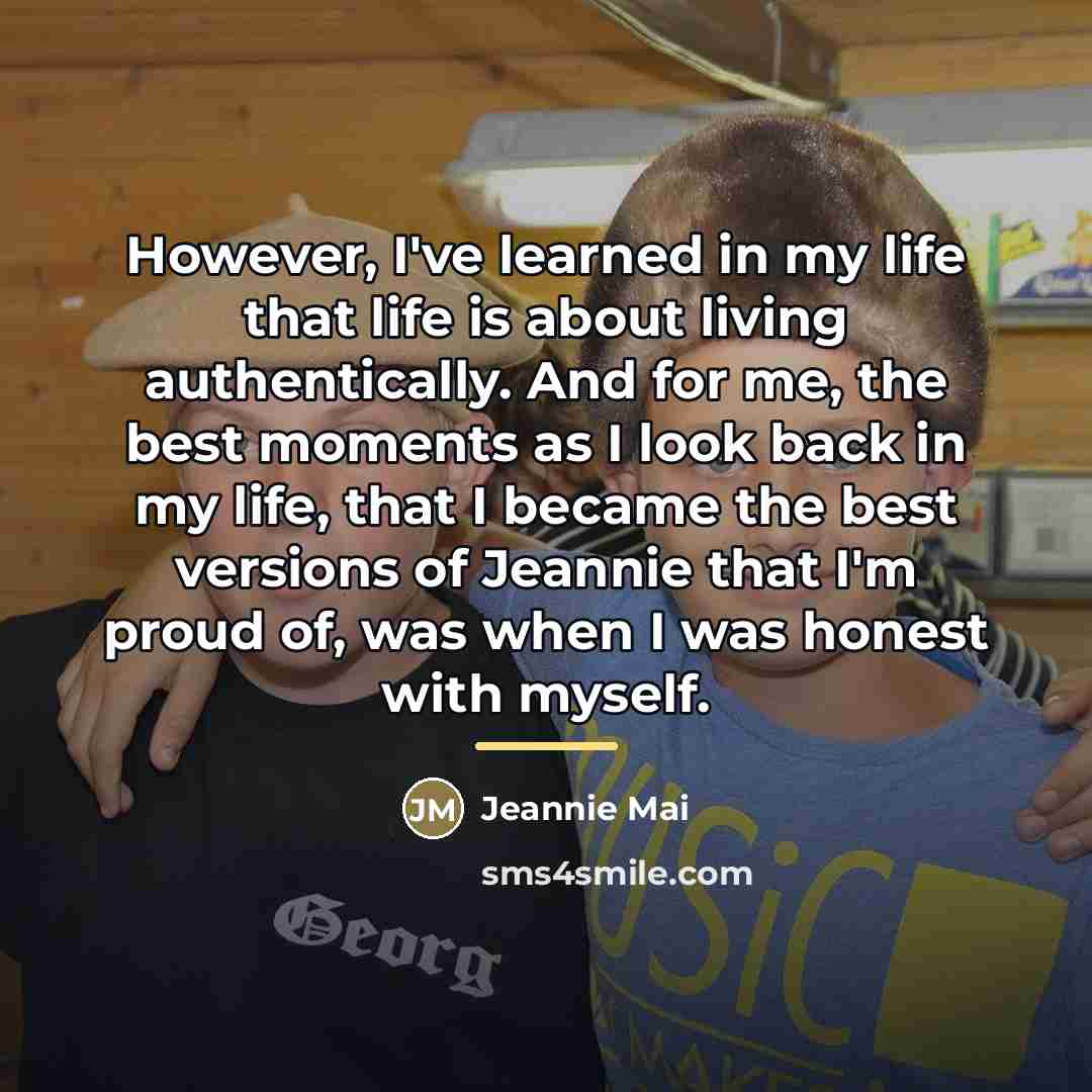 “However, I've learned in my life that life is about…” quote by Jeannie Mai