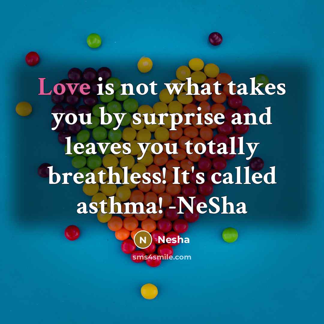 “Love is not what takes you by surprise and leaves…” quote by Nesha