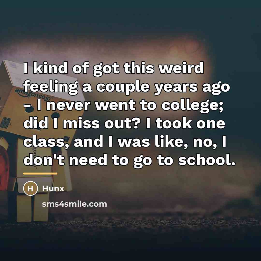 “I kind of got this weird feeling a couple years…” quote by Hunx