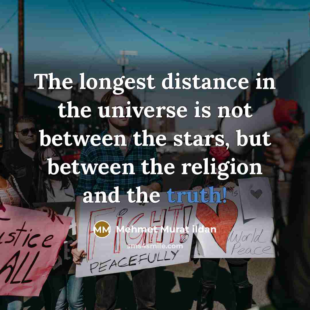 “The longest distance in the universe is not between the…” quote by Mehmet Murat Ildan
