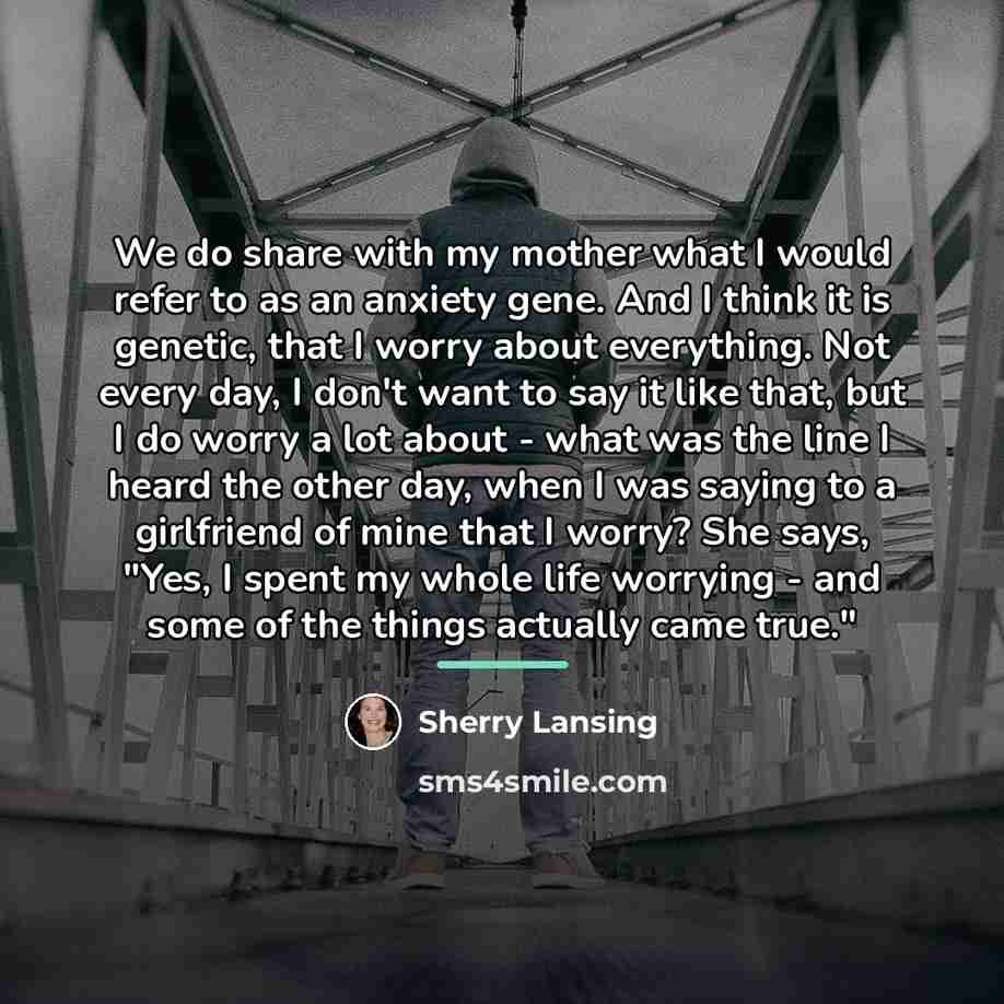 “We do share with my mother what I would refer…” quote by Sherry Lansing