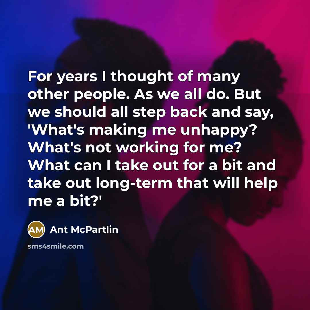 “For years I thought of many other people. As we…” quote by Ant McPartlin