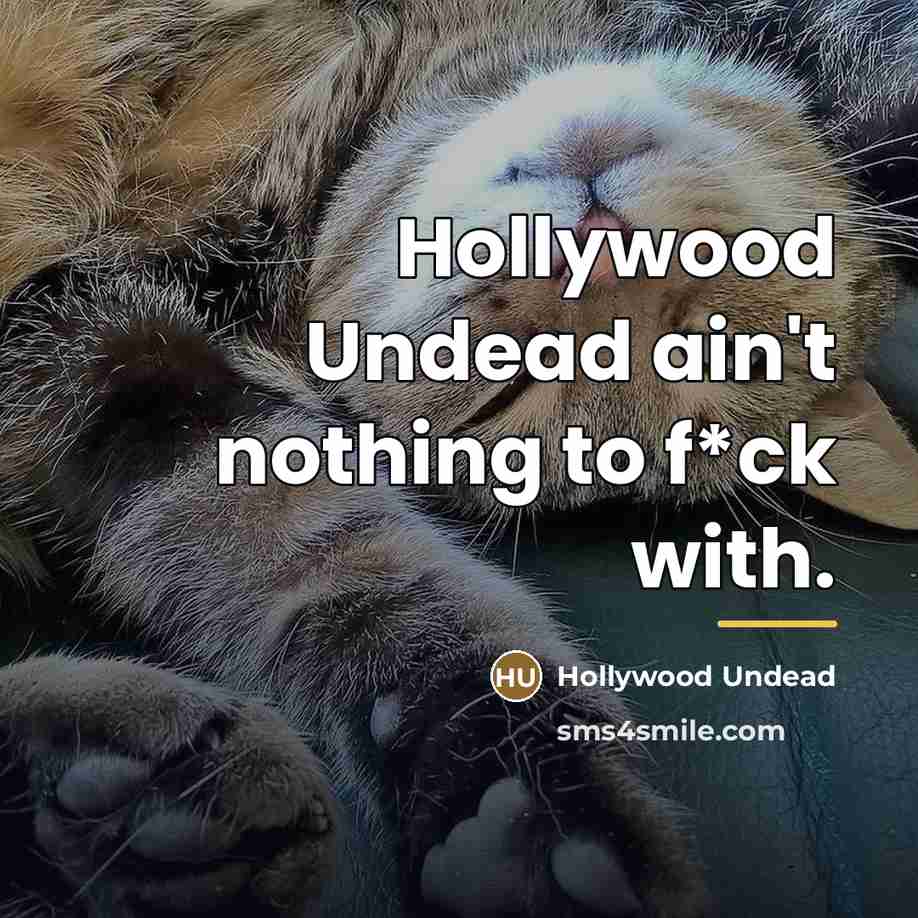 “Hollywood Undead ain't nothing to f*ck with.…” quote by Hollywood Undead