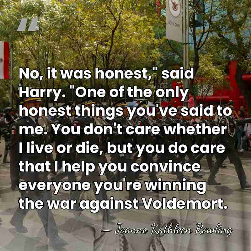 No, it was honest," said Harry. "One of the only honest things&hellip; - Joanne Kathleen Rowling