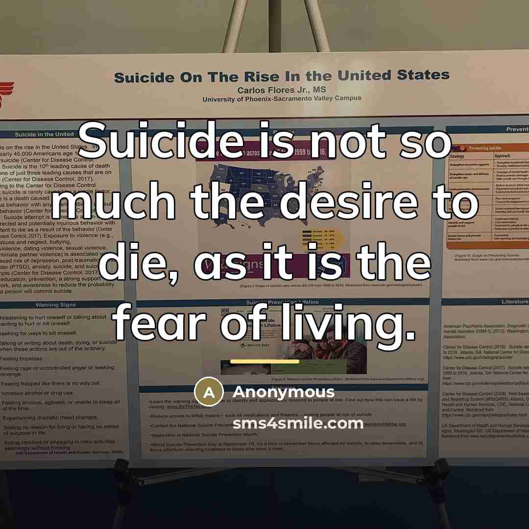 “Suicide is not so much the desire to die, as…” quote by Anonymous