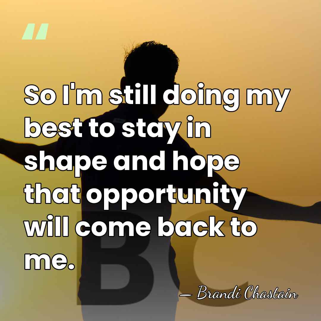 So I'm still doing my best to stay in shape and hope&hellip; - Brandi Chastain