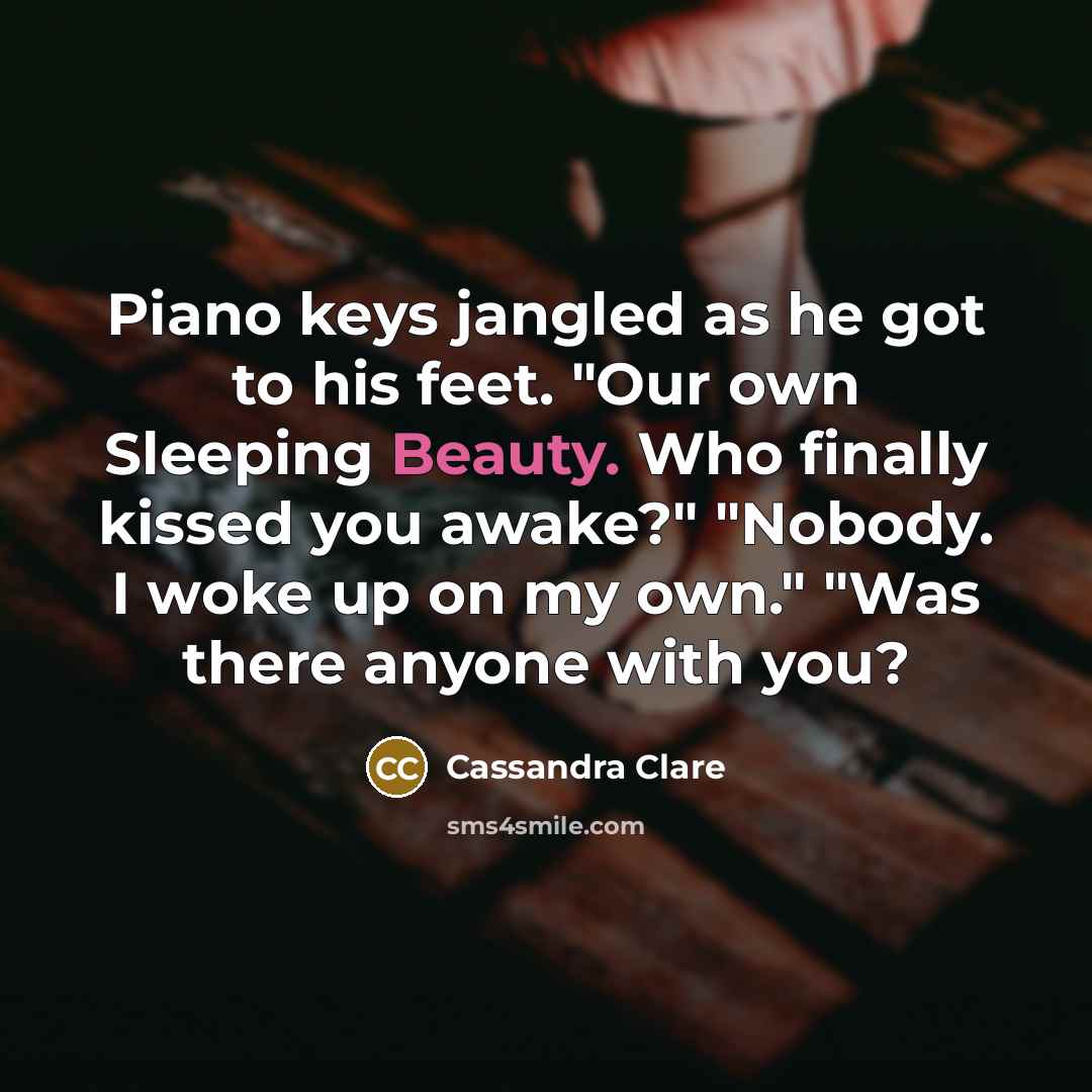“Piano keys jangled as he got to his feet. "Our…” quote by Cassandra Clare