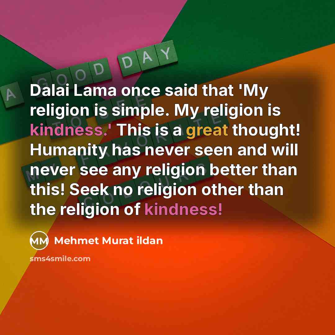 “Dalai Lama once said that 'My religion is simple. My…” quote by Mehmet Murat Ildan