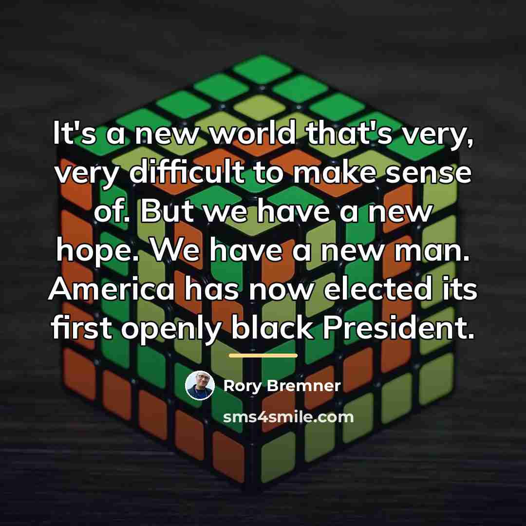 “It's a new world that's very, very difficult to make…” quote by Rory Bremner