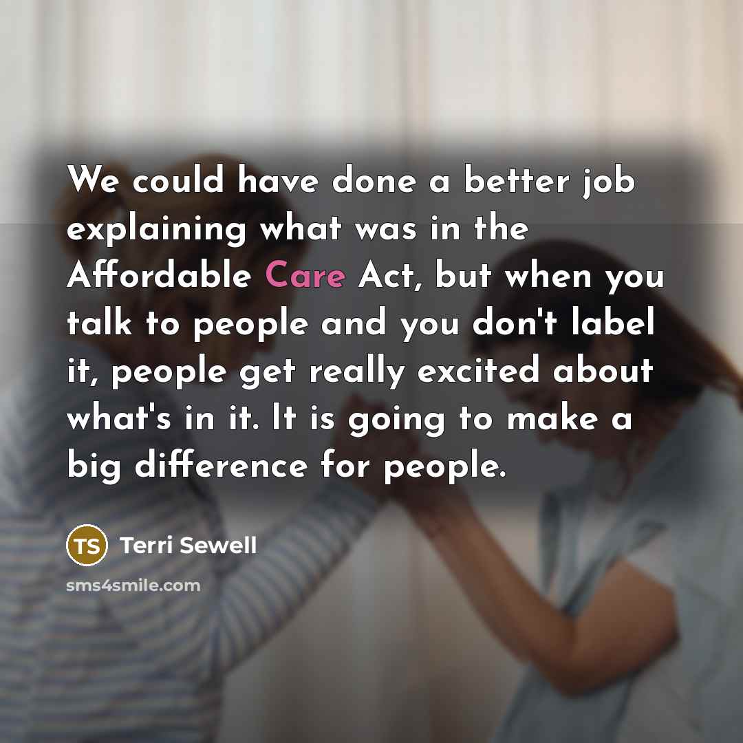 “We could have done a better job explaining what was…” quote by Terri Sewell