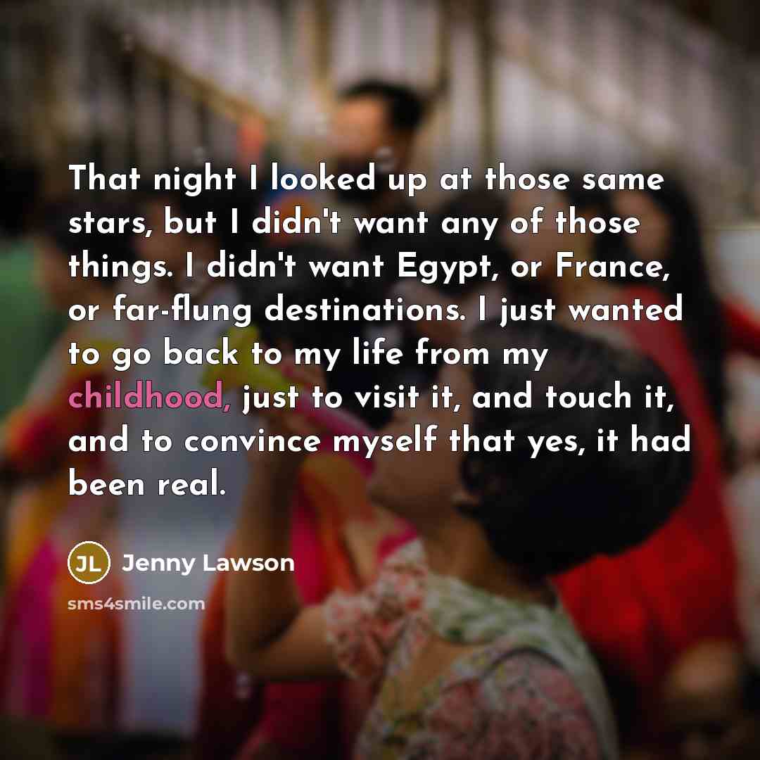 “That night I looked up at those same stars, but…” quote by Jenny Lawson