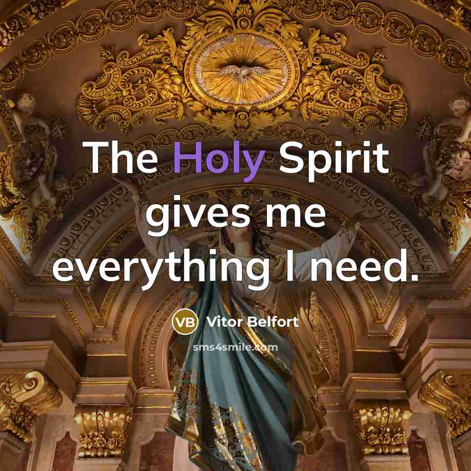“The Holy Spirit gives me everything I need.…” quote by Vitor Belfort