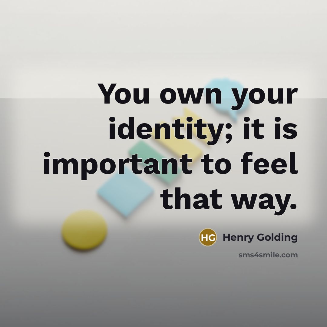 “You own your identity; it is important to feel that…” quote by Henry Golding