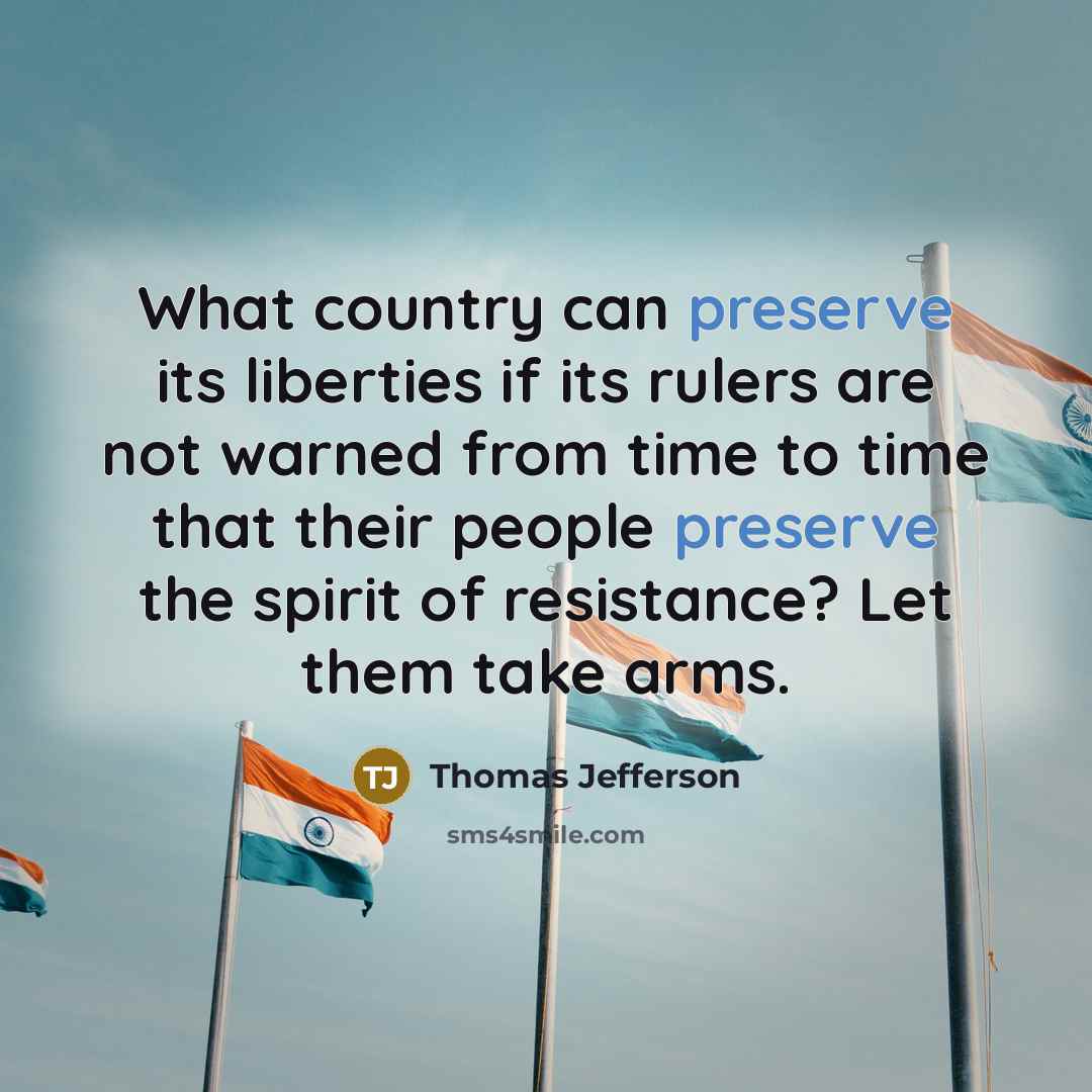 “What country can preserve its liberties if its rulers are…” quote by Thomas Jefferson