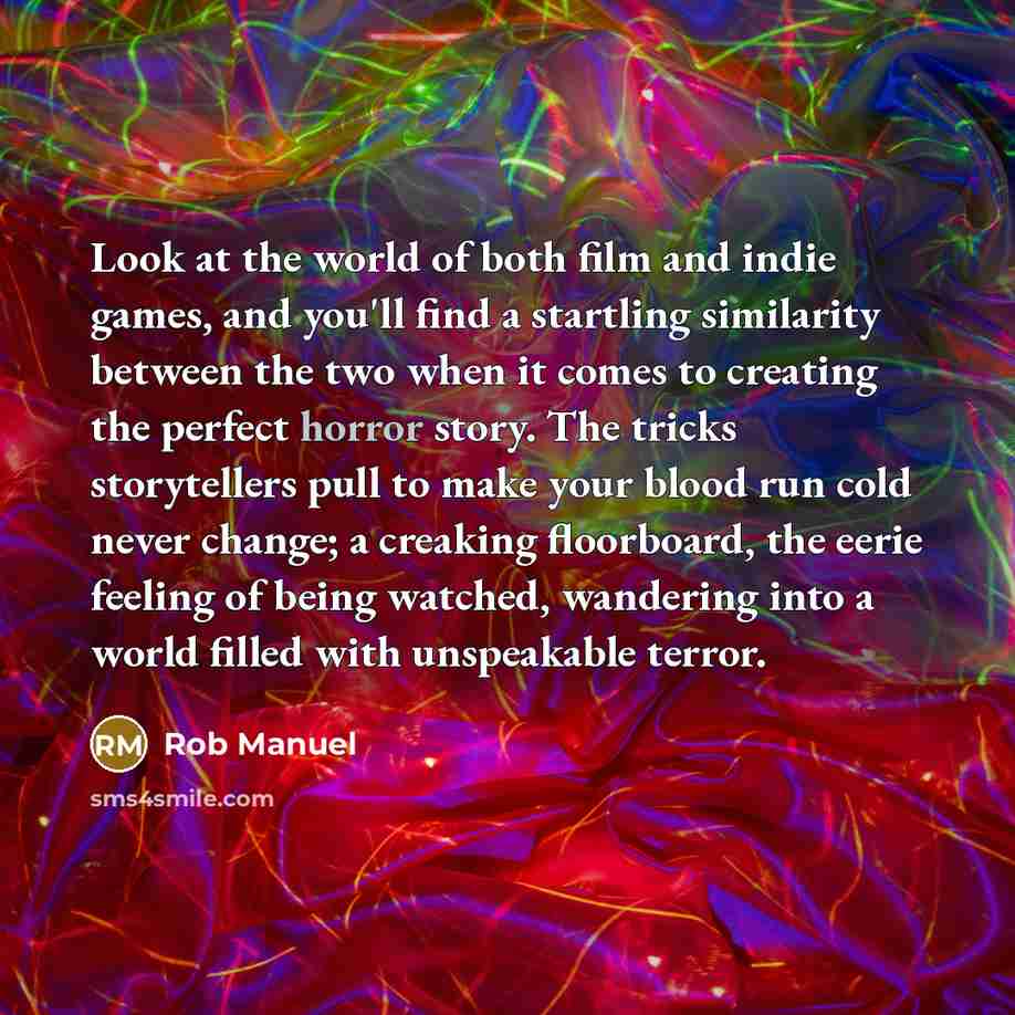 “Look at the world of both film and indie games,…” quote by Rob Manuel