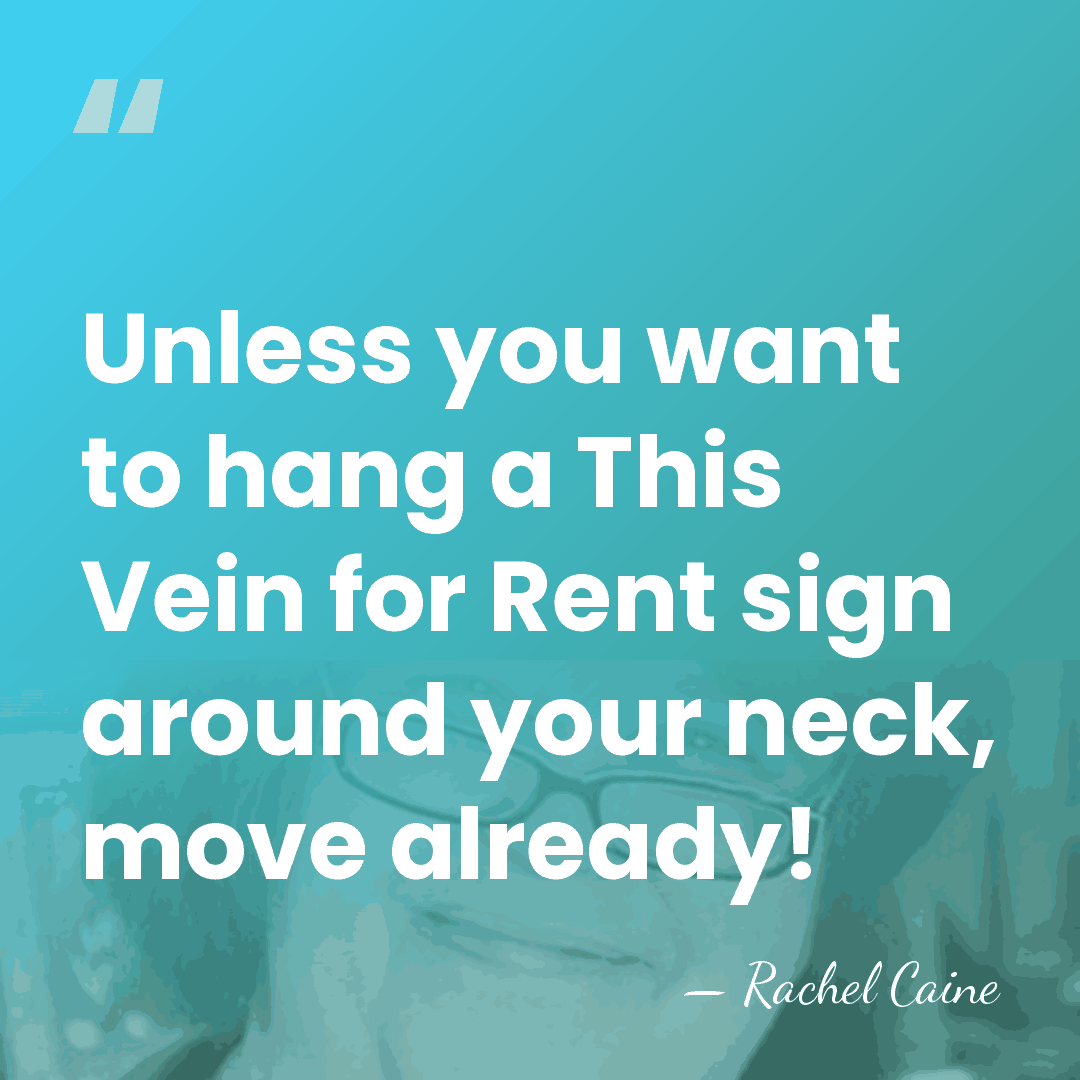 Unless you want to hang a This Vein for Rent sign around&hellip; - Rachel Caine