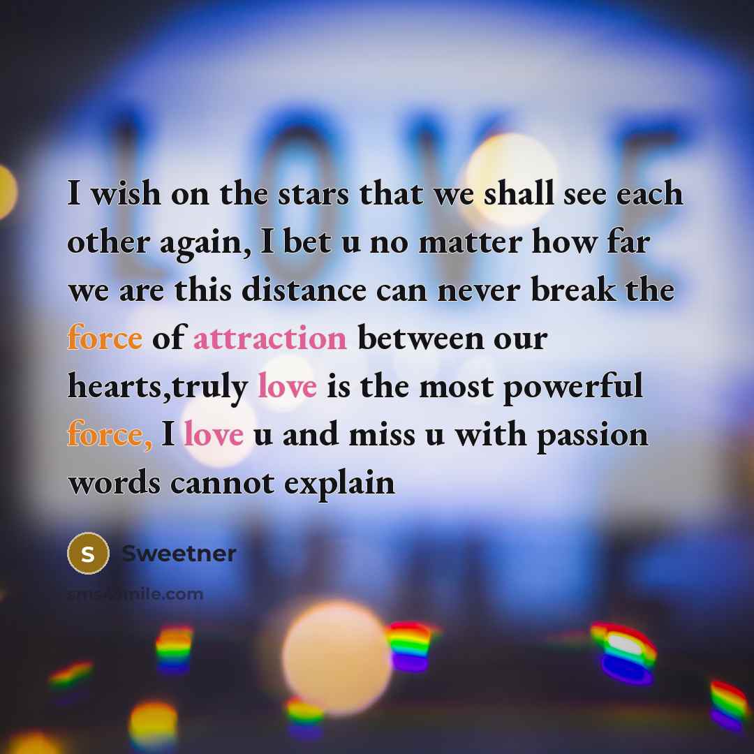 “I wish on the stars that we shall see each…” quote by Sweetner