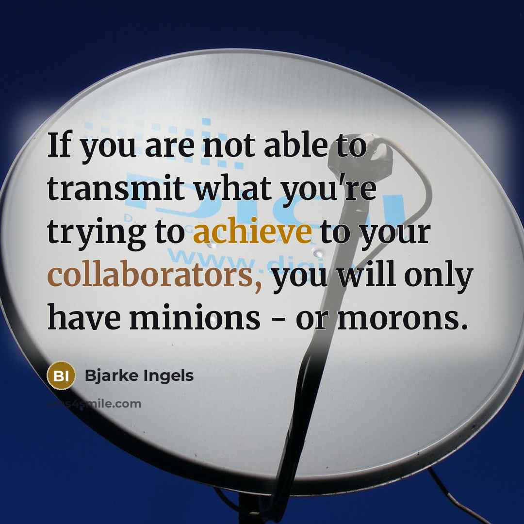 “If you are not able to transmit what you're trying…” quote by Bjarke Ingels