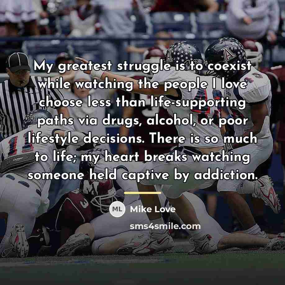“My greatest struggle is to coexist while watching the people…” quote by Mike Love
