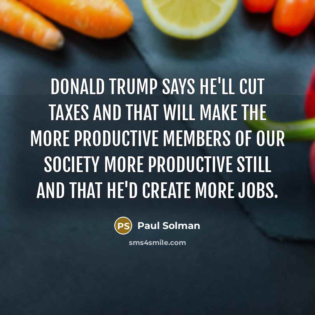 “Donald Trump says he'll cut taxes and that will make…” quote by Paul Solman