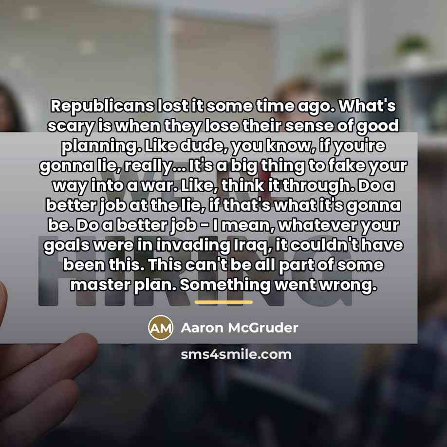“Republicans lost it some time ago. What's scary is when…” quote by Aaron McGruder