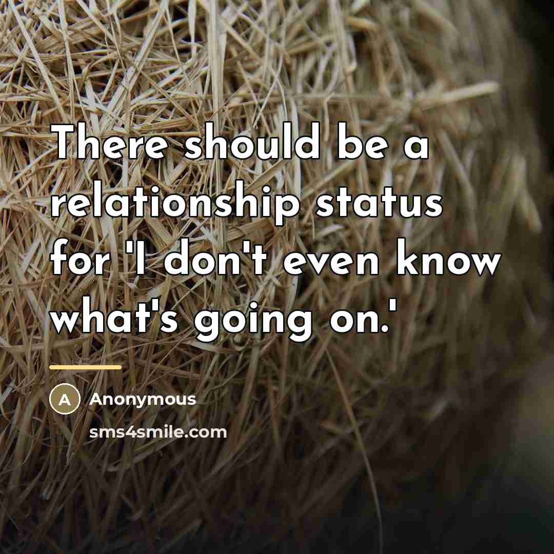 “There should be a relationship status for 'I don't even…” quote by Anonymous