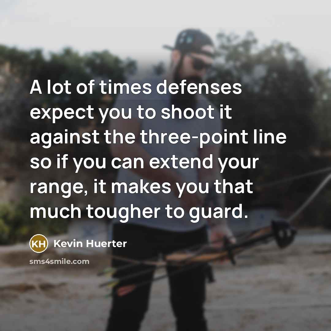 “A lot of times defenses expect you to shoot it…” quote by Kevin Huerter