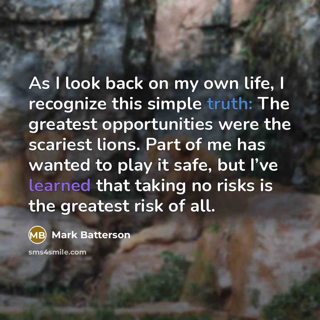 “As I look back on my own life, I recognize…” quote by Mark Batterson