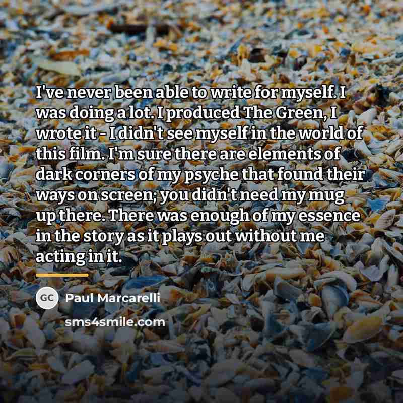 “I've never been able to write for myself. I was…” quote by Paul Marcarelli