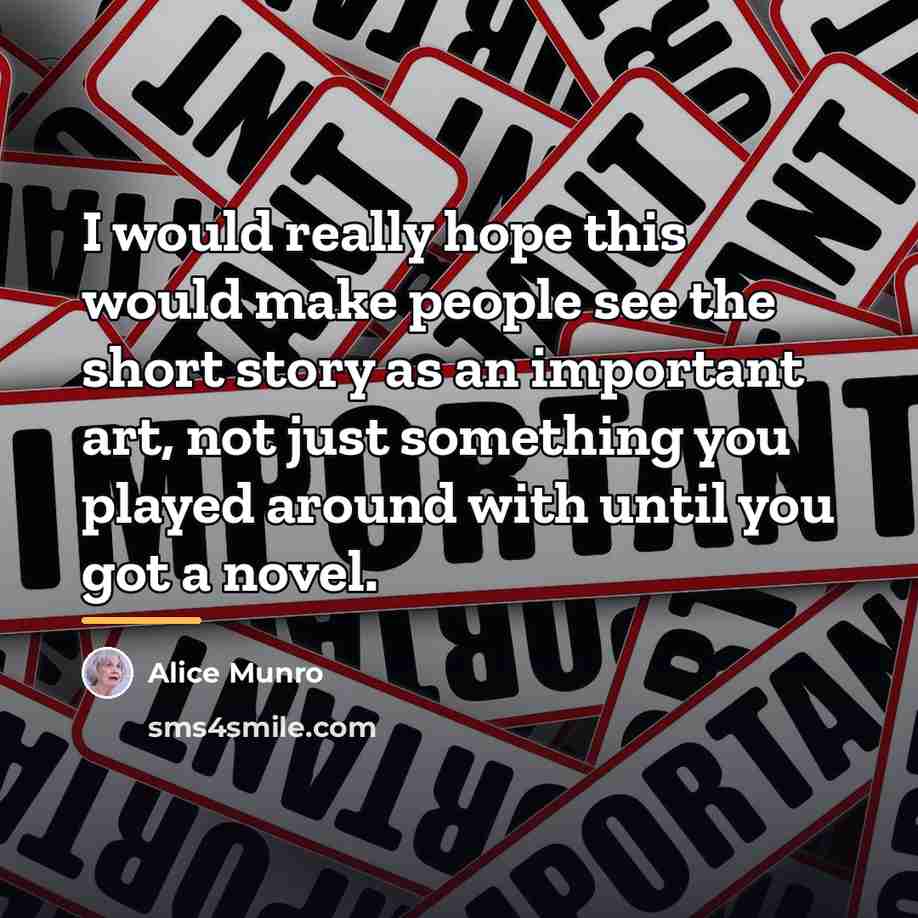 “I would really hope this would make people see the…” quote by Alice Munro
