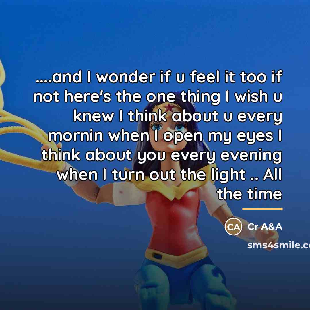 “....and I wonder if u feel it too if not…” quote by Cr A&A