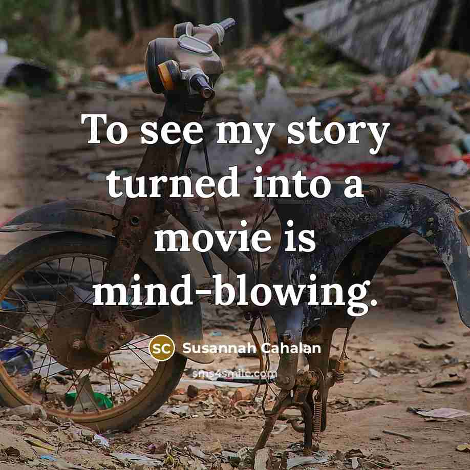 “To see my story turned into a movie is mind-blowing.…” quote by Susannah Cahalan