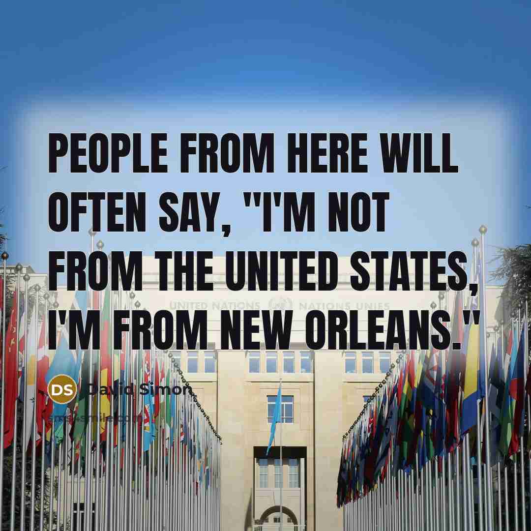 “People from here will often say, "I'm not from the…” quote by David Simon