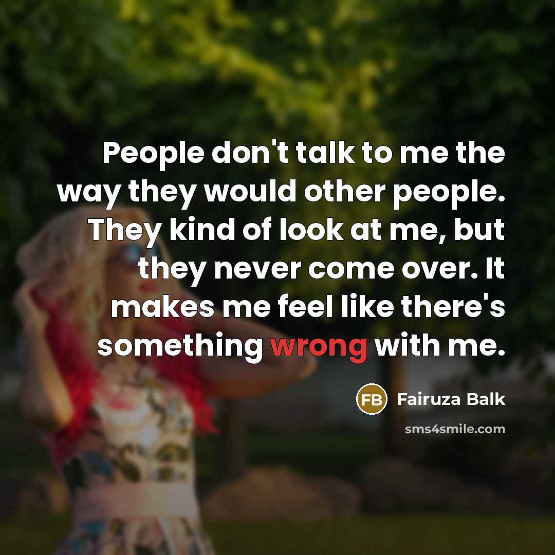 “People don't talk to me the way they would other…” quote by Fairuza Balk